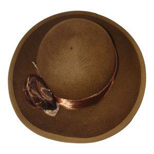 New York Toucan Collection Wool Felt Chocolate Brown Women's Hat Accessory With